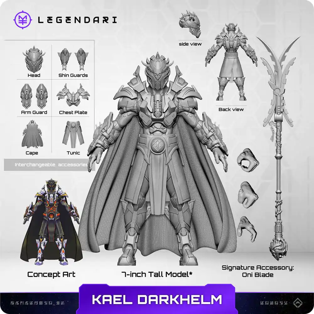 Legendárna akčná figúrka 1/10 Kael Darkhelm 18 cm produktová fotografia