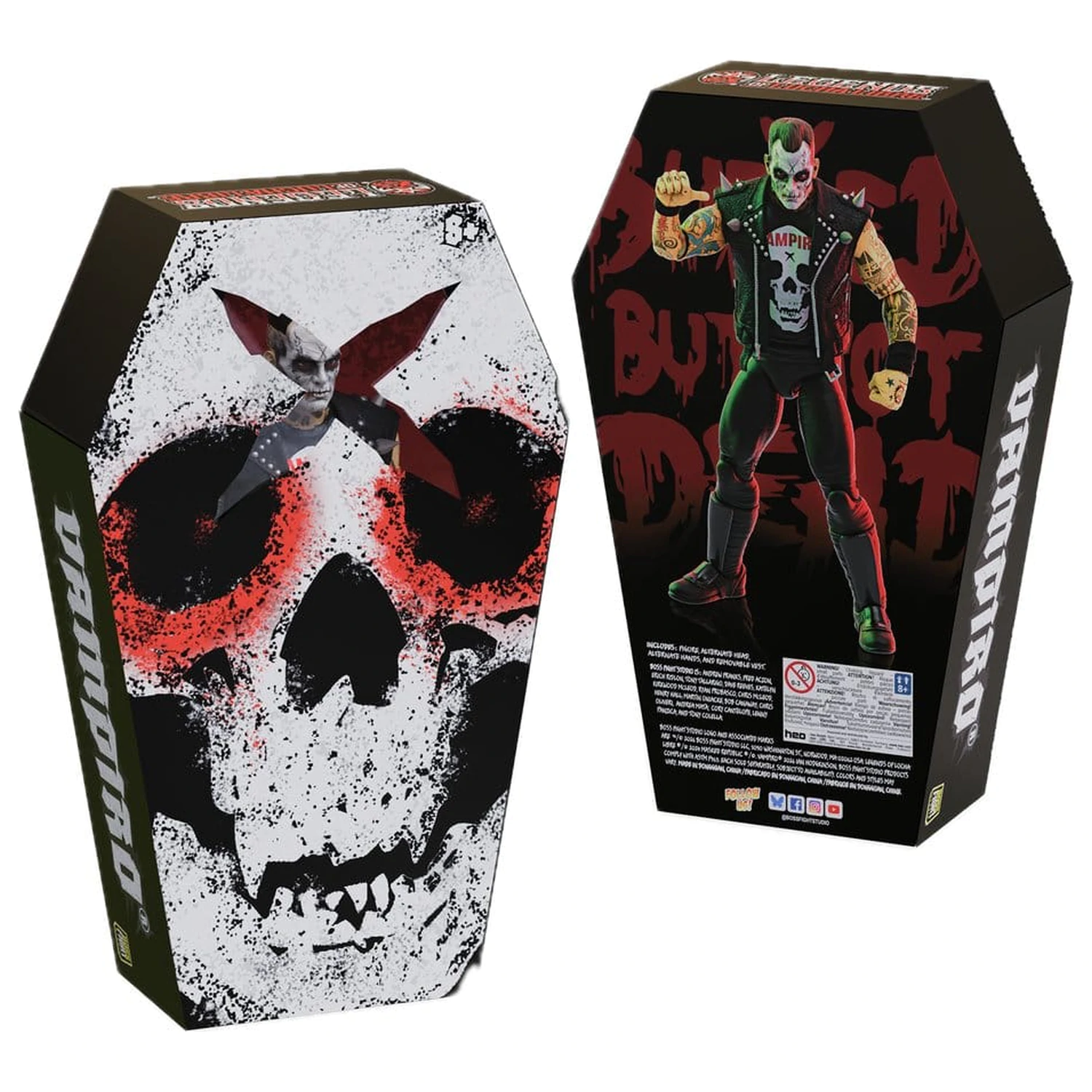 Legends of Lucha Libre Fanaticos akčná figúrka Vampiro Coffin Box Resurrected 15 cm produktová fotografia