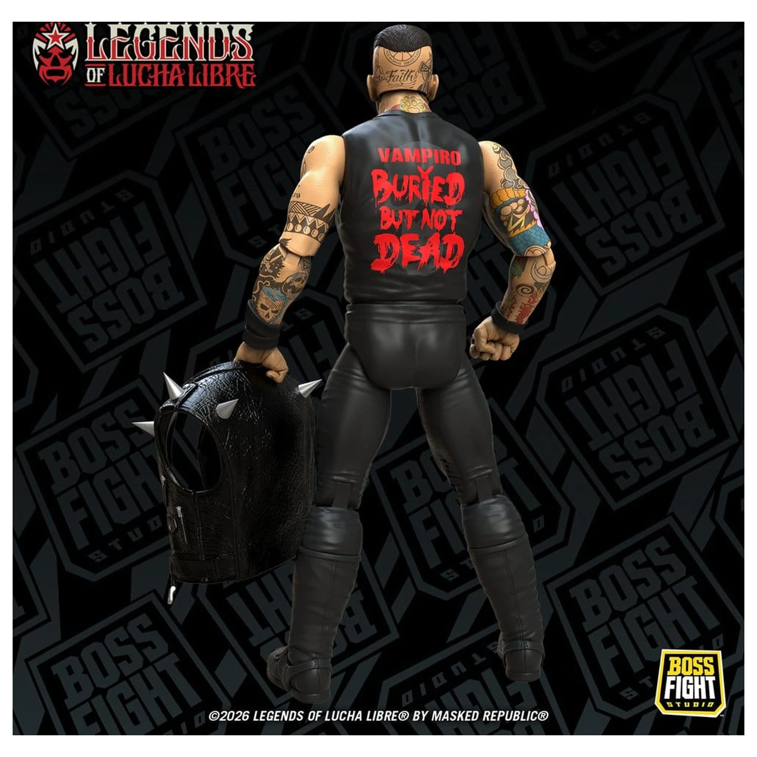 Legends of Lucha Libre Fanaticos akčná figúrka Vampiro Coffin Box Resurrected 15 cm produktová fotografia