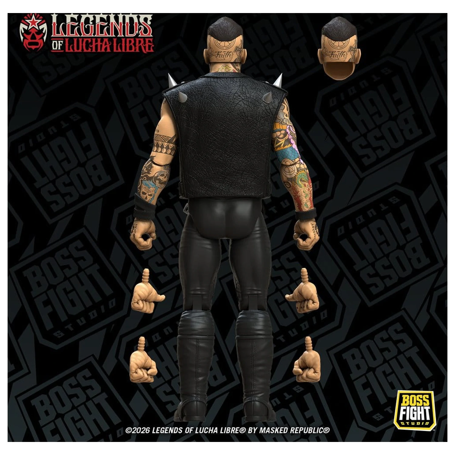 Legends of Lucha Libre Fanaticos akčná figúrka Vampiro Coffin Box Resurrected 15 cm produktová fotografia
