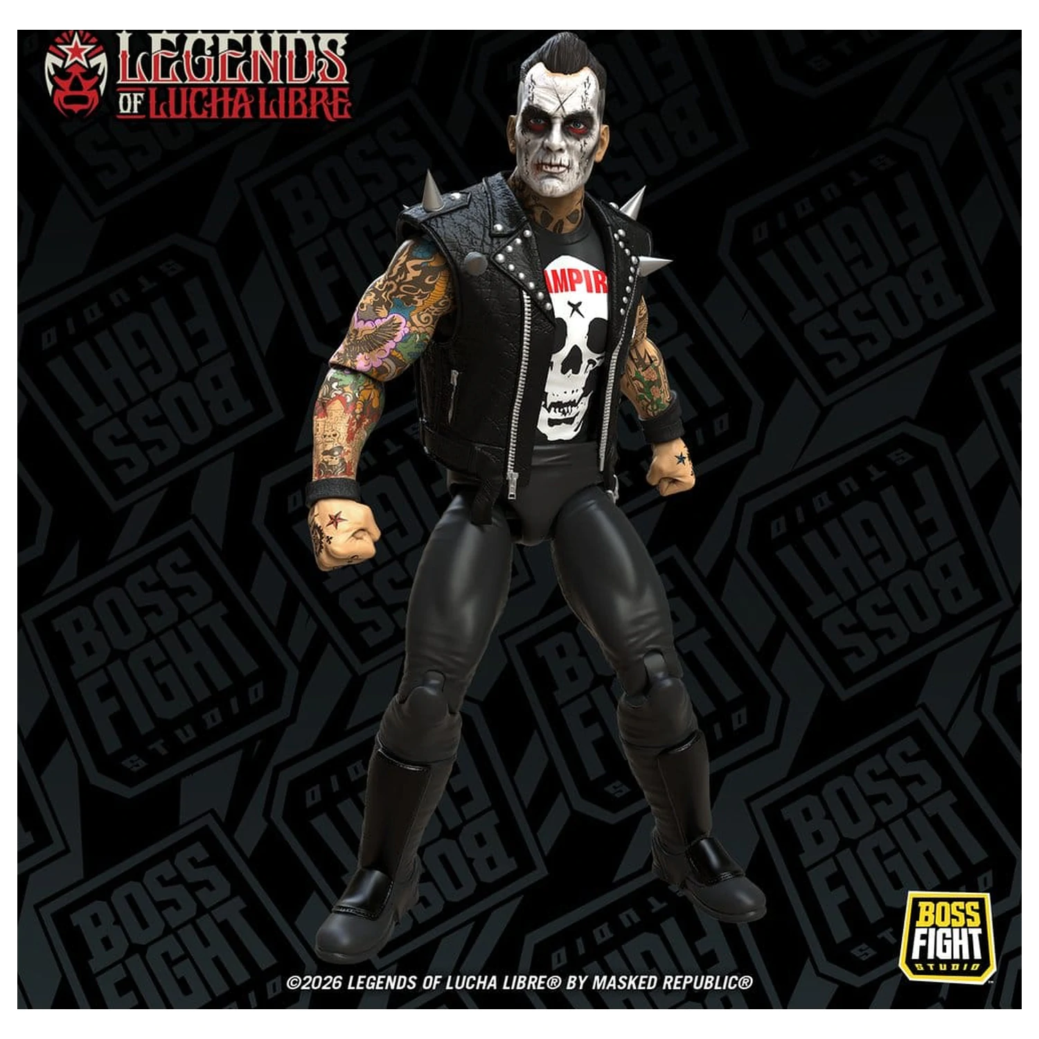 Legends of Lucha Libre Fanaticos akčná figúrka Vampiro Coffin Box Resurrected 15 cm produktová fotografia