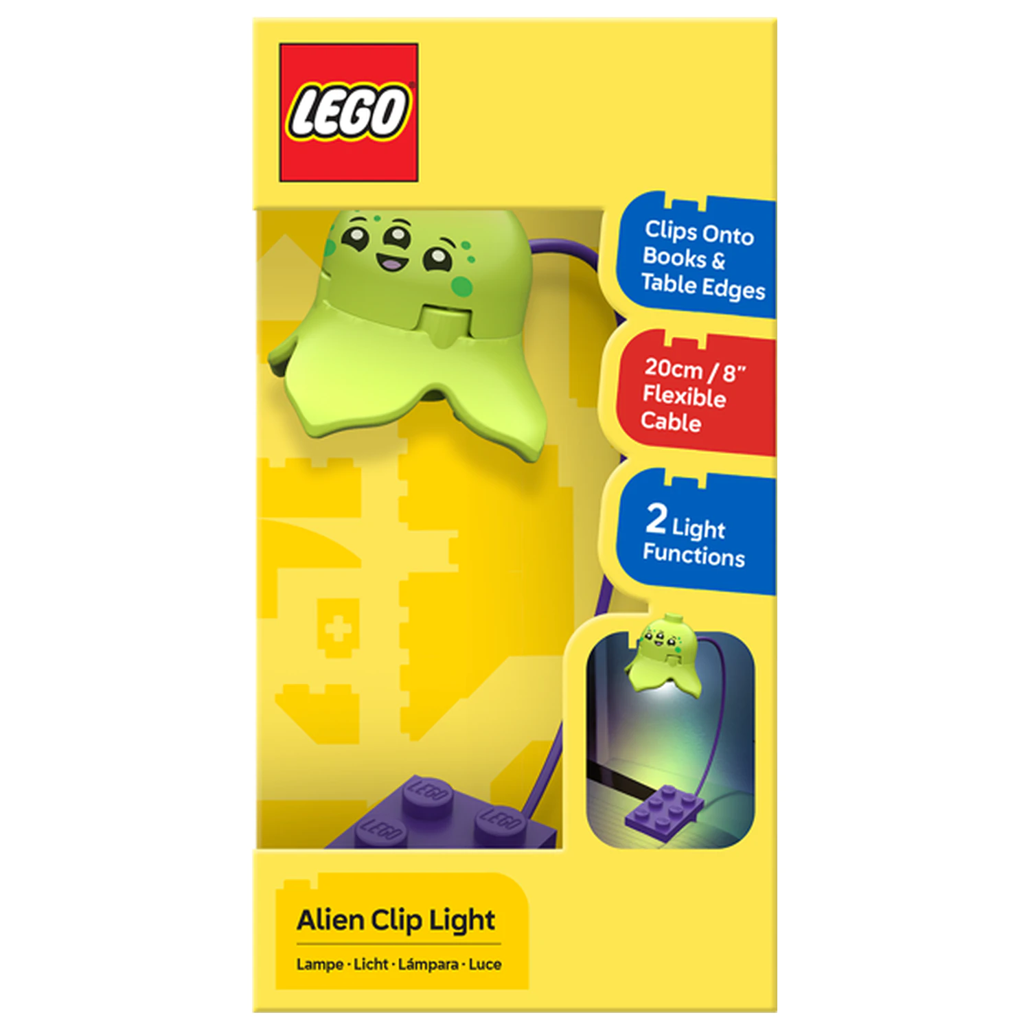 LEGO Alien knižná lampa 20 cm produktová fotografia