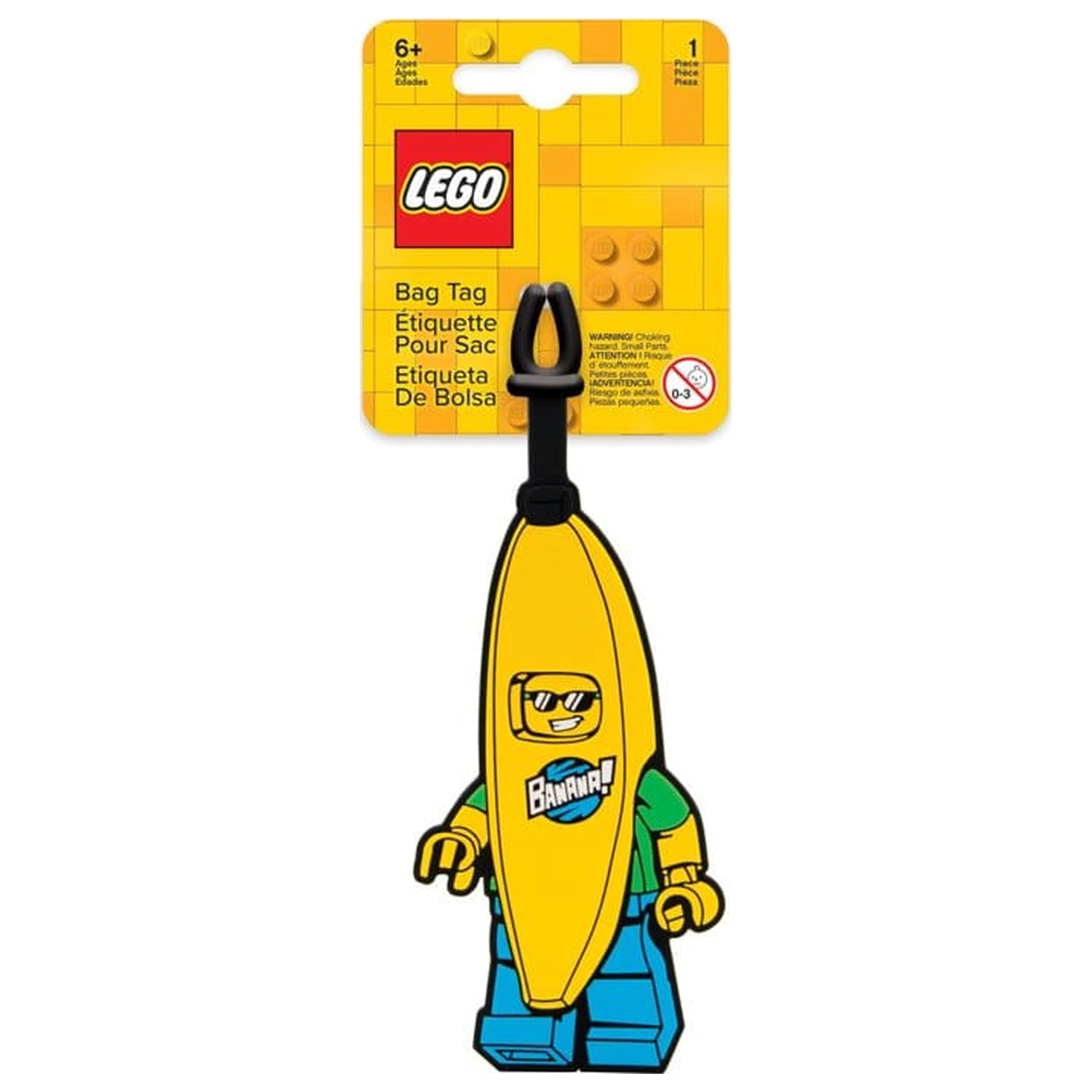 Lego prívesok na tašku Banana Guy produktová fotografia