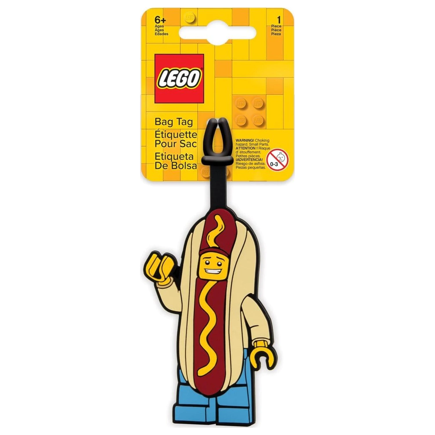 Lego prívesok na tašku Hot Dog Guy produktová fotografia