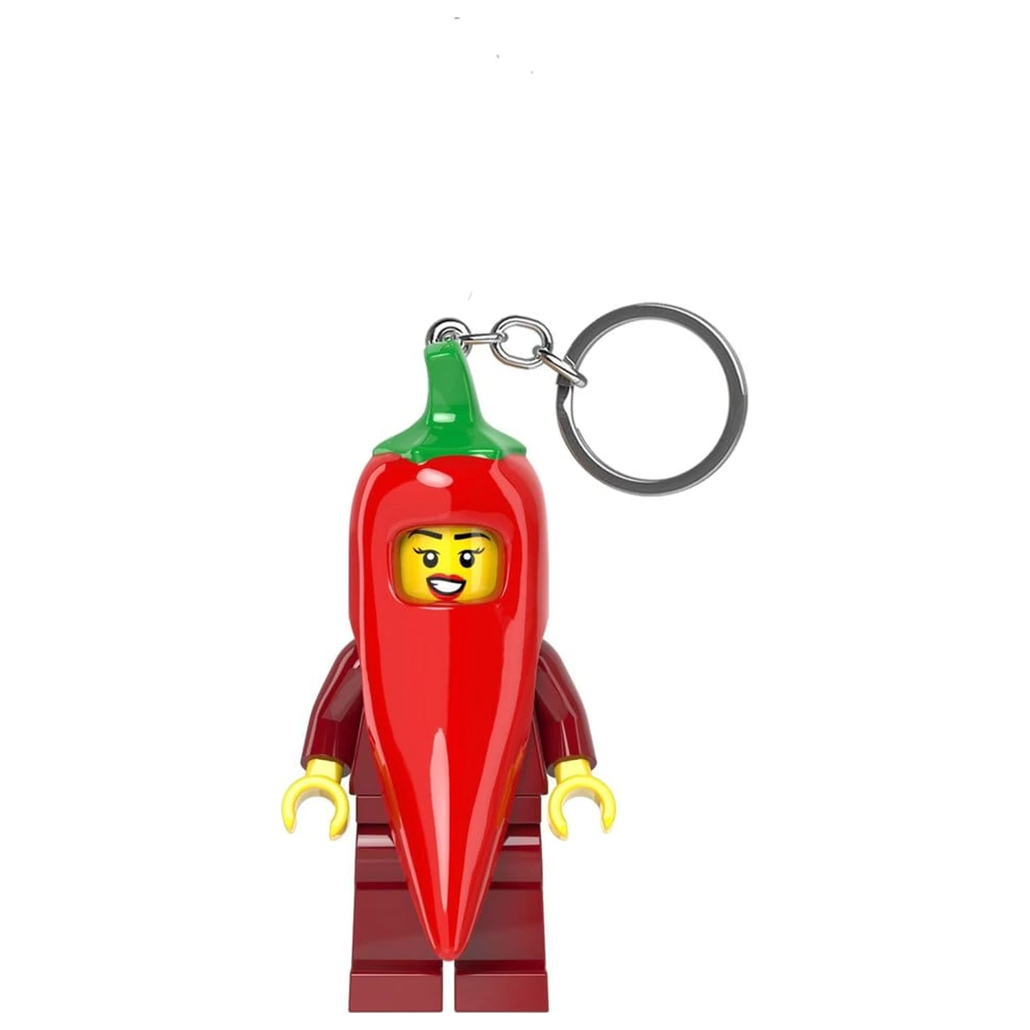 Lego Mini Figure svietiaca kľúčenka v kostýme Chili produktová fotografia