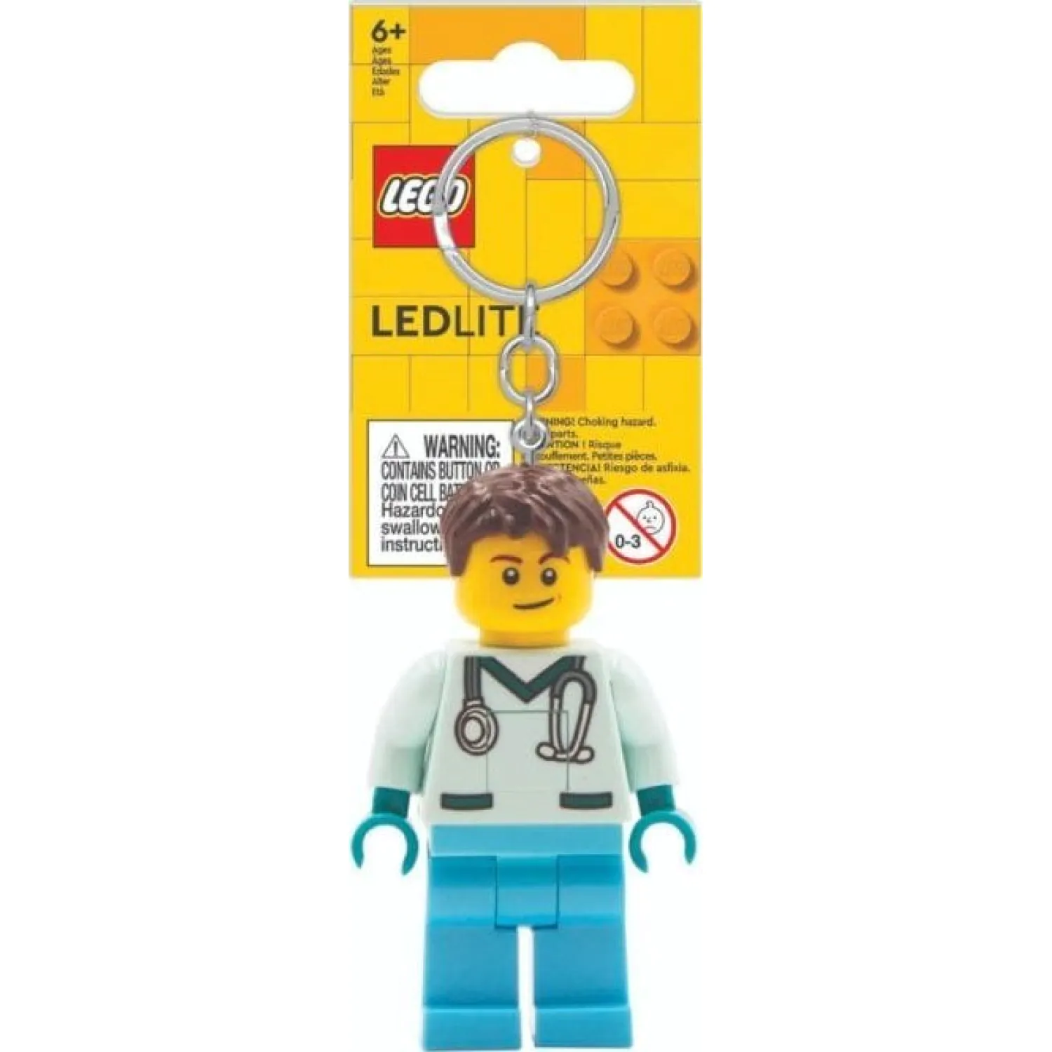 LEGO Minifigures rozsvietená kľúčenka Doktor 8 cm produktová fotografia