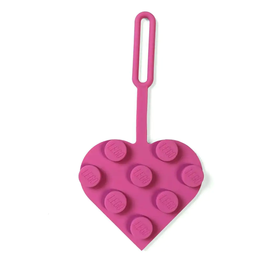 LEGO Minifigúrky visačka na batožinu Heart Rosa 10 cm produktová fotografia