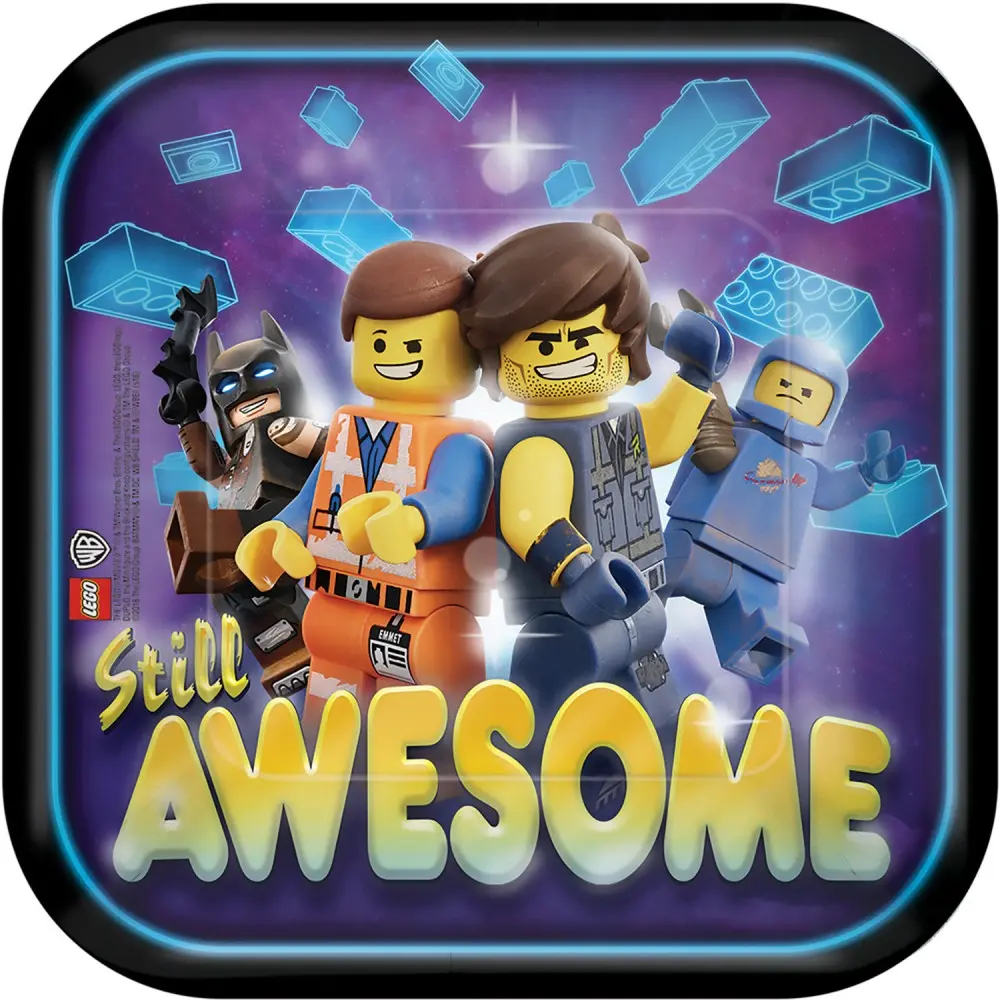 The Lego Movie, The Lego Adventure papierové taniere 8 ks 18 cm produktová fotografia