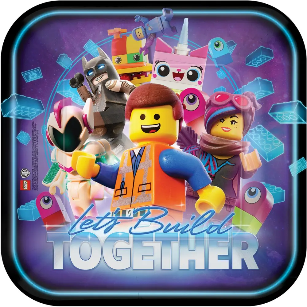 The Lego Movie, The Lego Adventure papierové taniere 8 ks 23 cm produktová fotografia