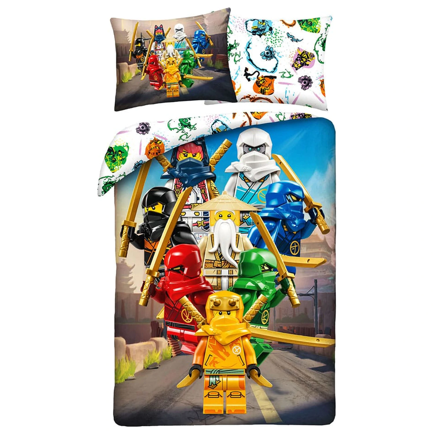 Lego Ninja-Go obliečky na paplón s obliečkou na vankúš 140 x 200 cm / 70 x 90 cm produktová fotografia