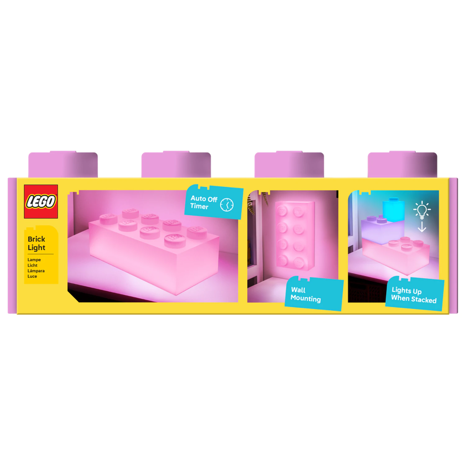 LEGO Ružová tehla 4x2 tehla Svetlá 31x15 cm produktová fotografia