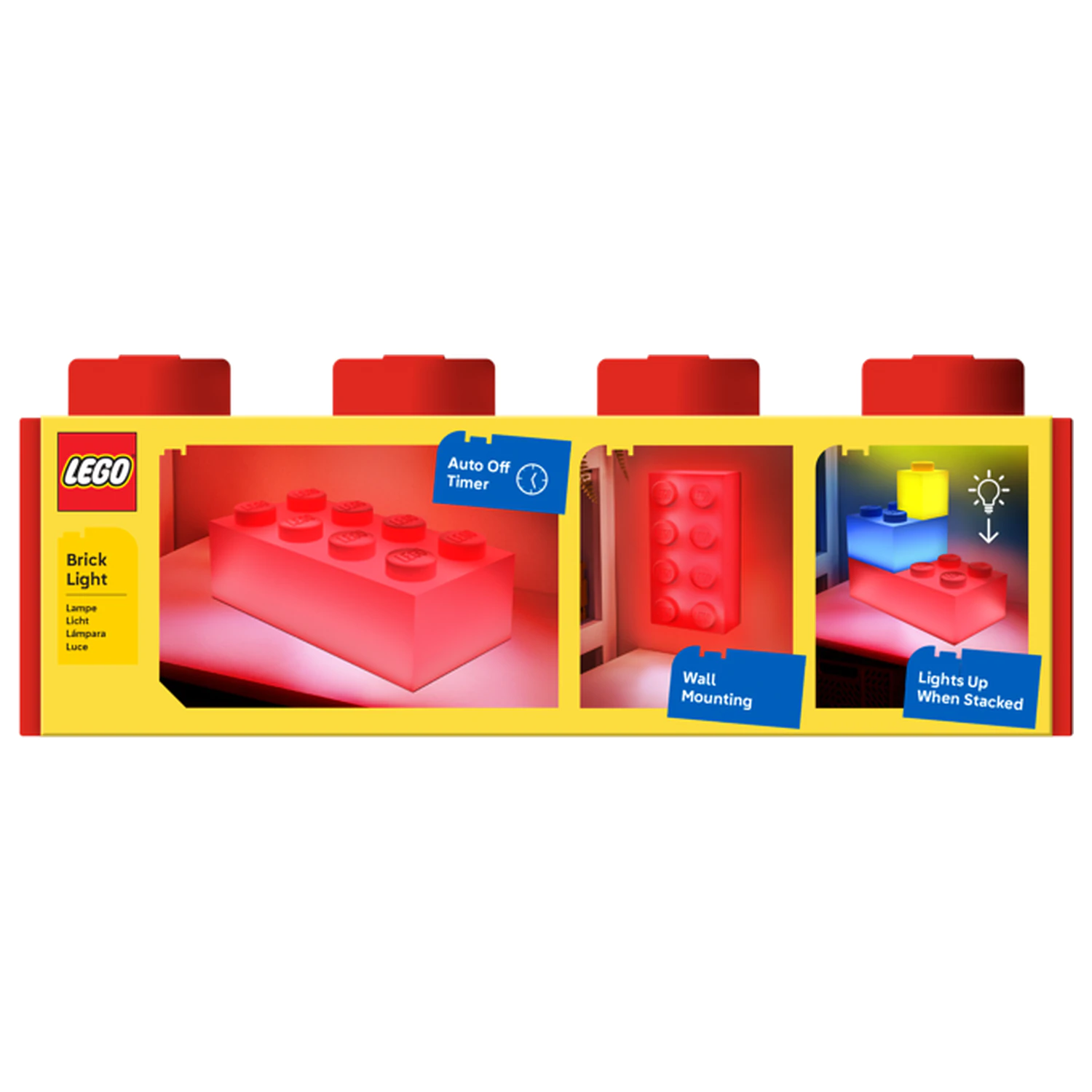 LEGO Červená Tehla 4x2 Svetlá 31x15cm produktová fotografia