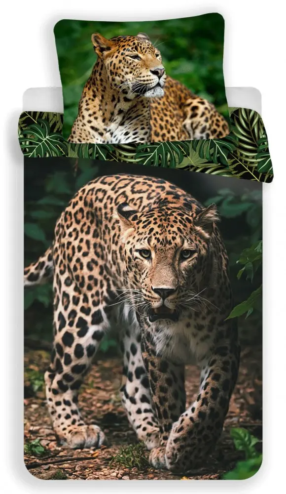 Leopard súprava obliečok na paplón 140x200cm, 70x90cm produktová fotografia