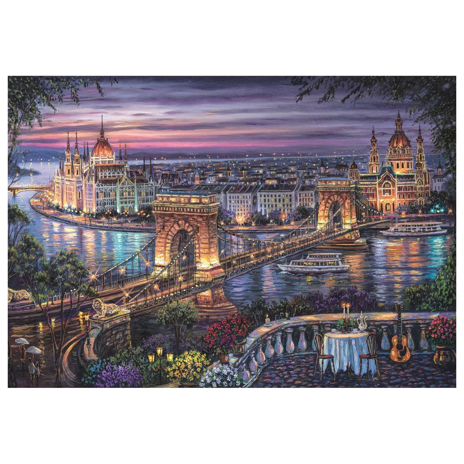Lights Of The Danube puzzle 1000 ks produktová fotografia