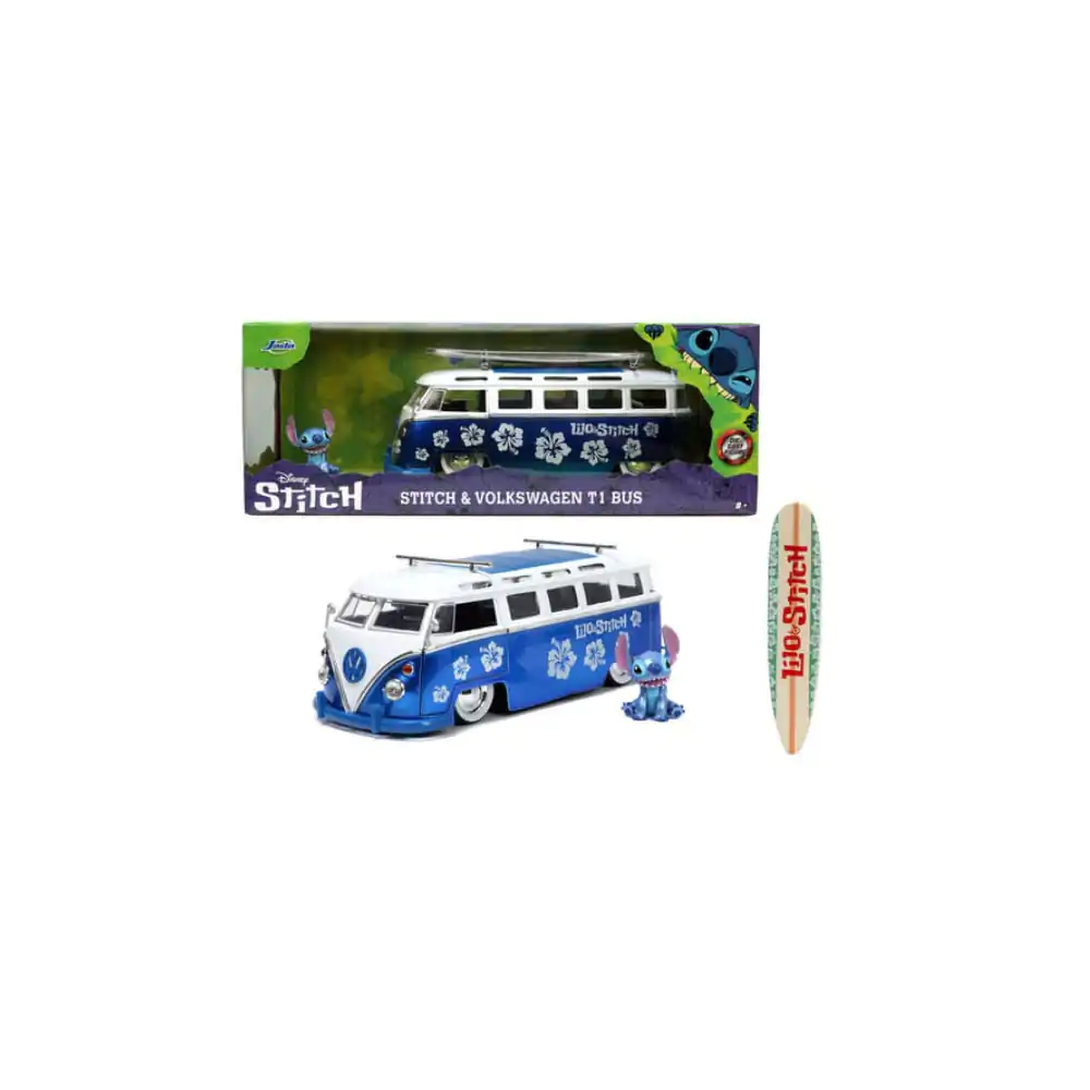 Lilo & Stitch Diecast Model 1/24 Stitch s dodávkou produktová fotografia