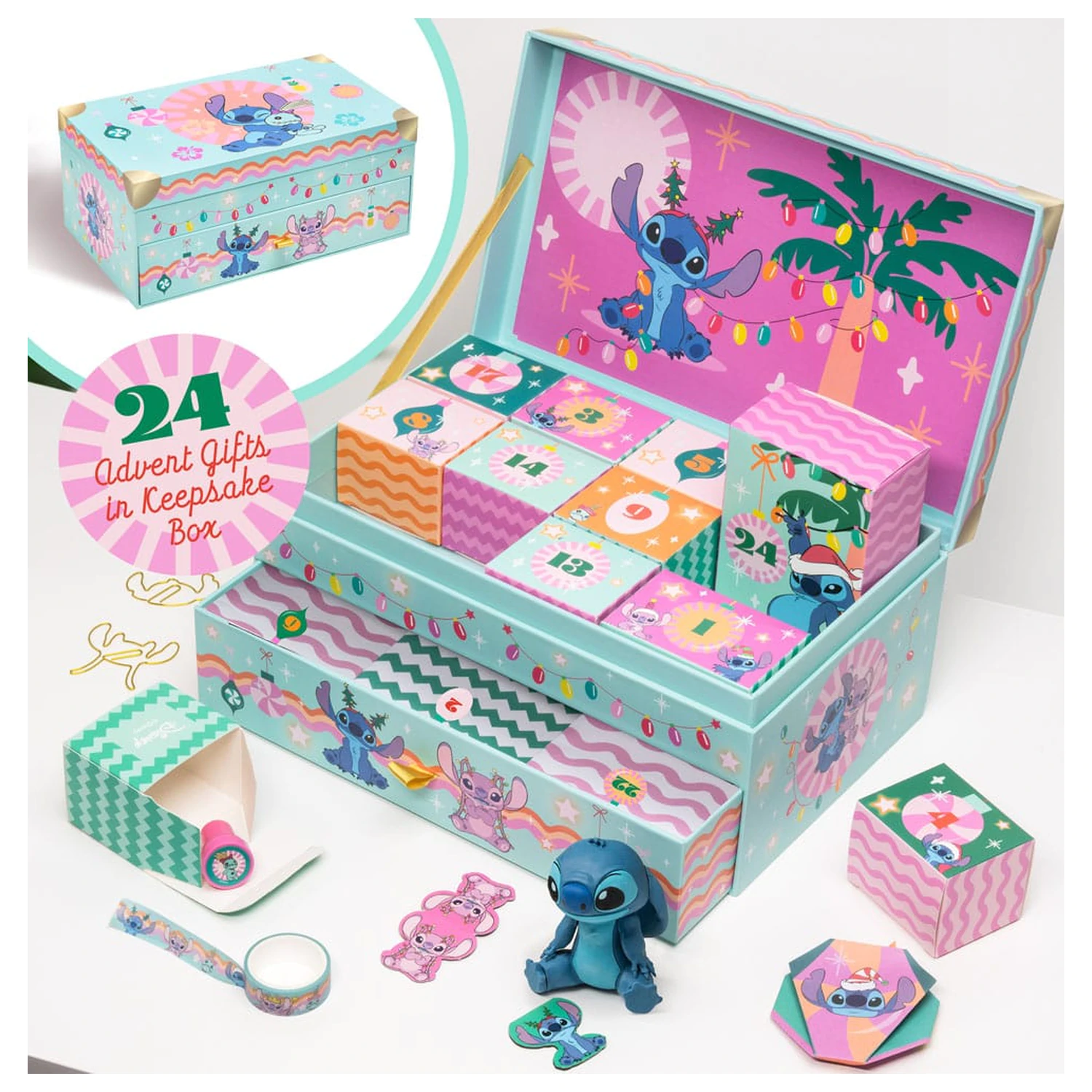 Lilo & Stitch Adventný kalendár Keepsake Box Stitch & Angel produktová fotografia