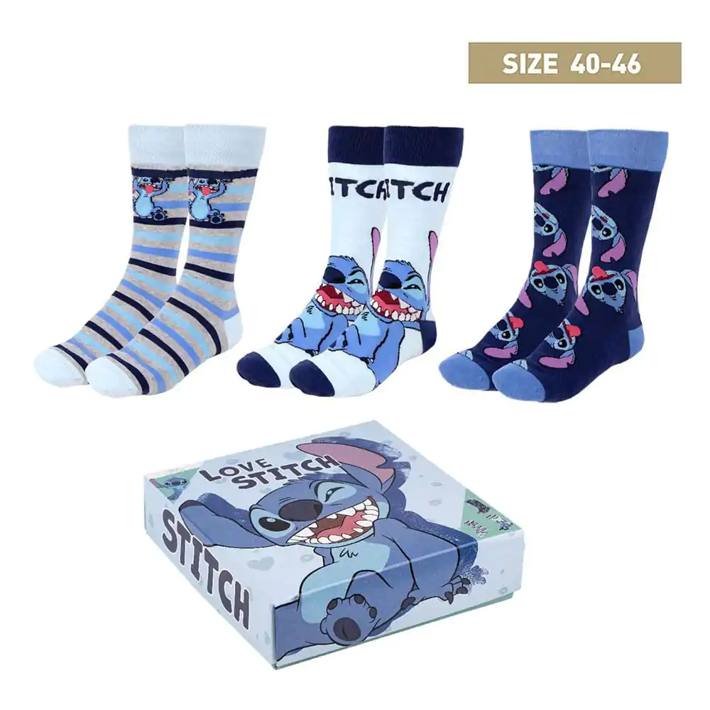 ponožky Lilo & Stitch 3-Pack Love Stitch 40-46 termékfotó