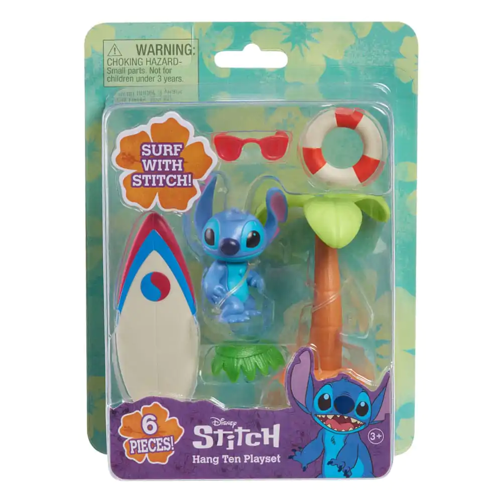 Lilo & Stitch Mini figúrkajáték Hang Ten Stitch 7 cm termékfotó