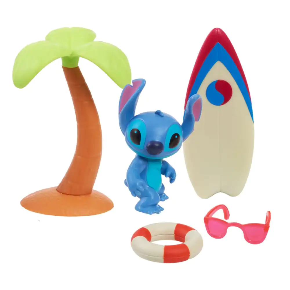 Lilo & Stitch Mini figúrkajáték Hang Ten Stitch 7 cm termékfotó