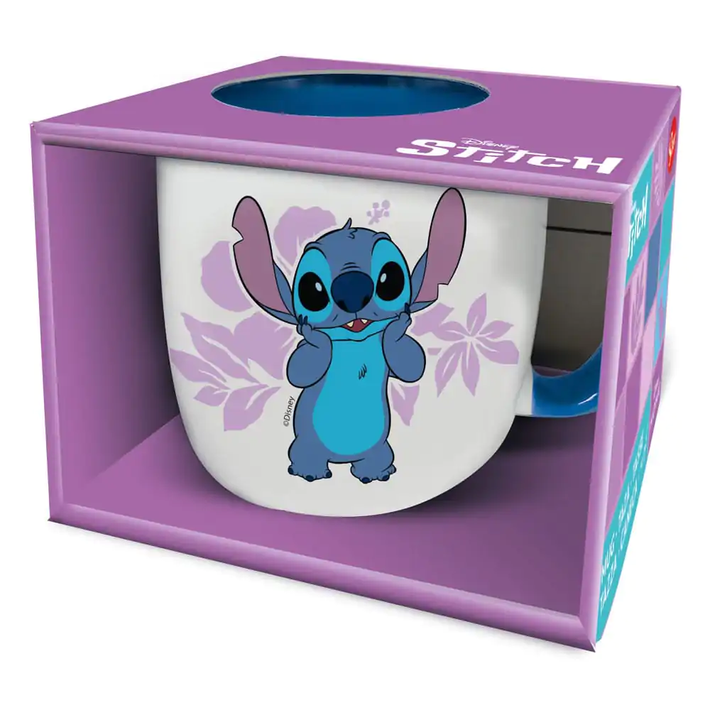 Lilo & Stitch Hrnček Stitch pink Flowers 385 ml produktová fotografia