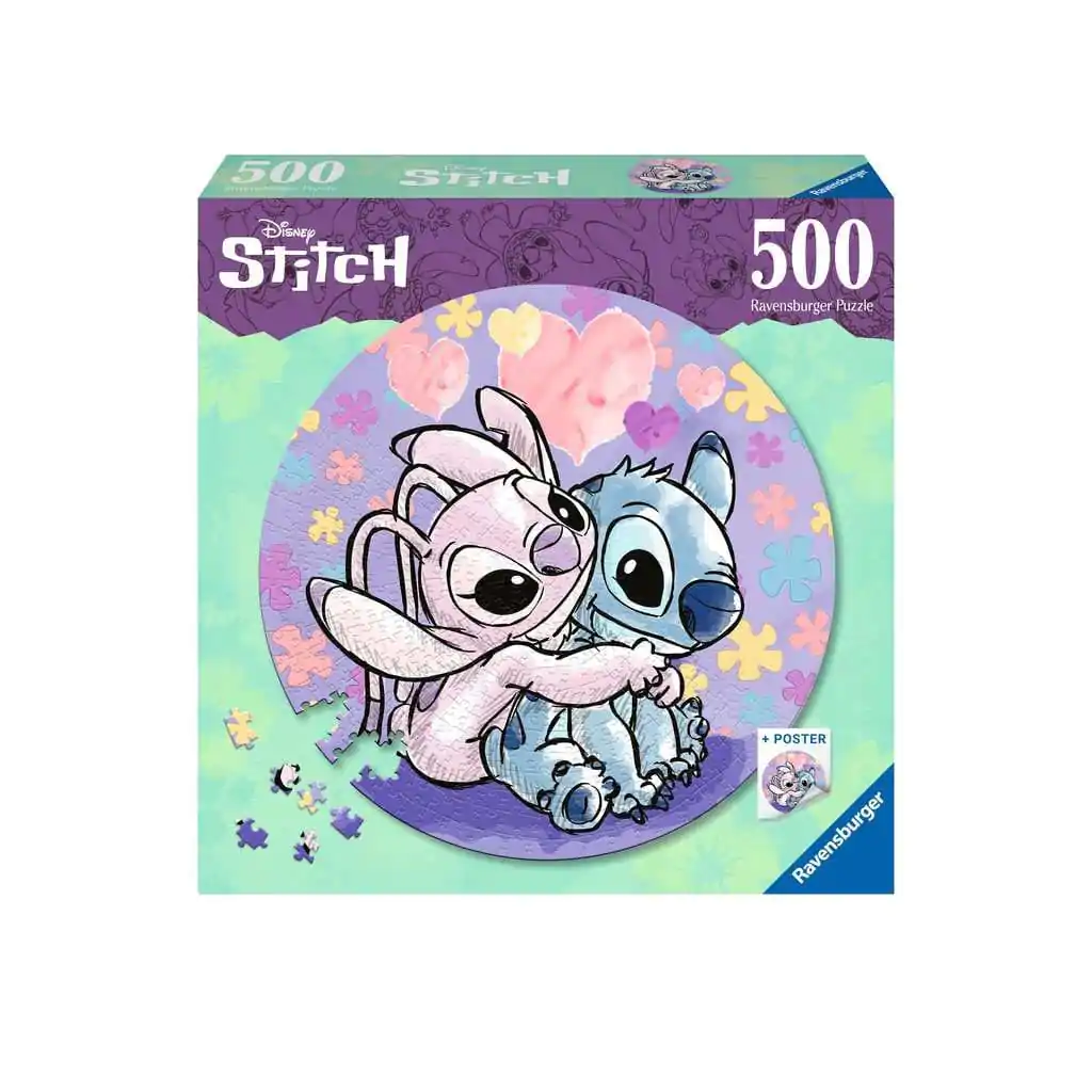 Lilo & Stitch kruhová skladačka puzzle Stitch (500 kusov) termékfotó