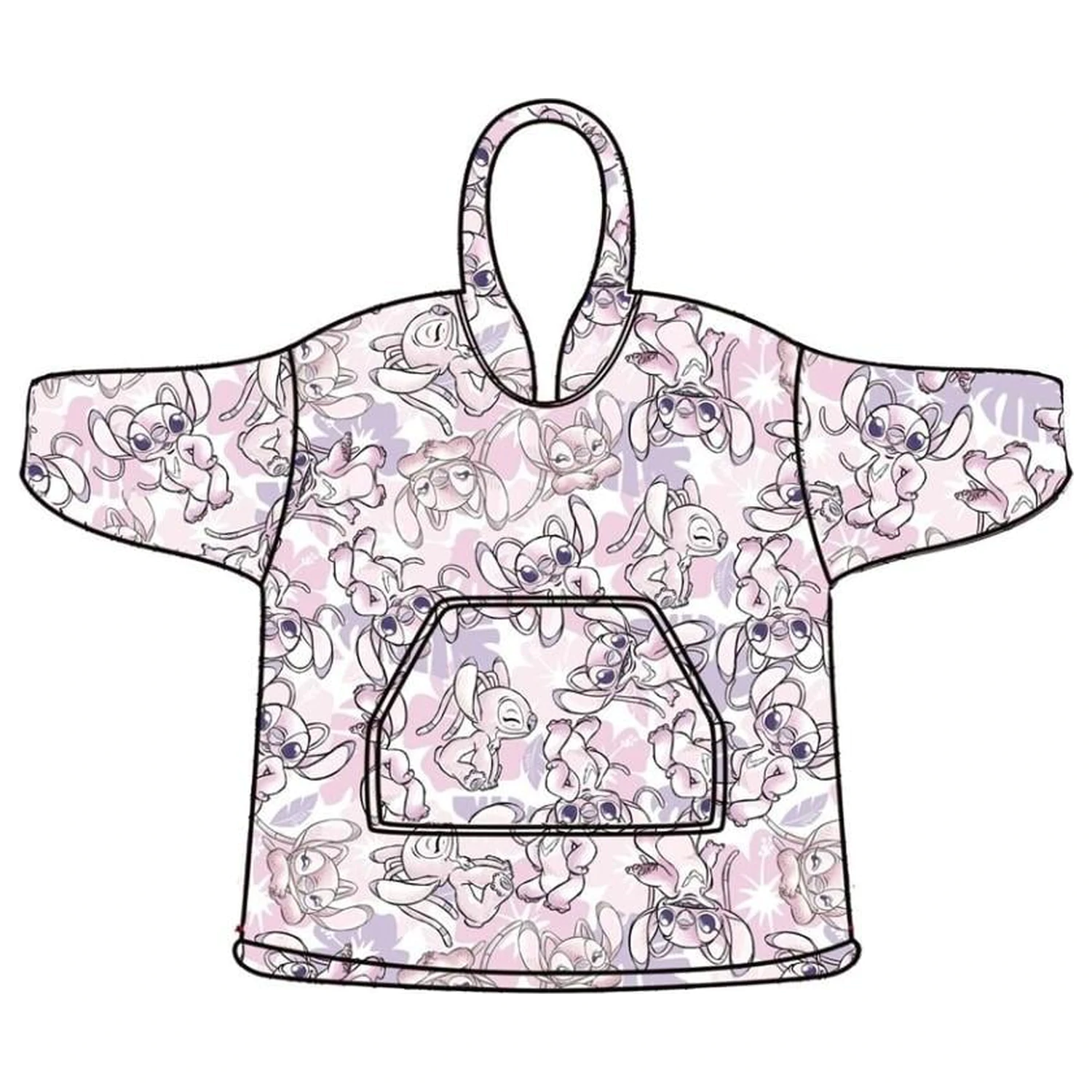 Lilo & Stitch Angel Sweat Poncho dospelá veľkosť produktová fotografia