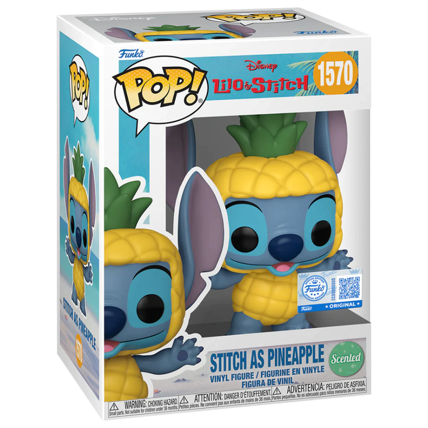 Lilo & Stitch Funko POP Disney Stitch ako Ananás (SC) produktová fotografia