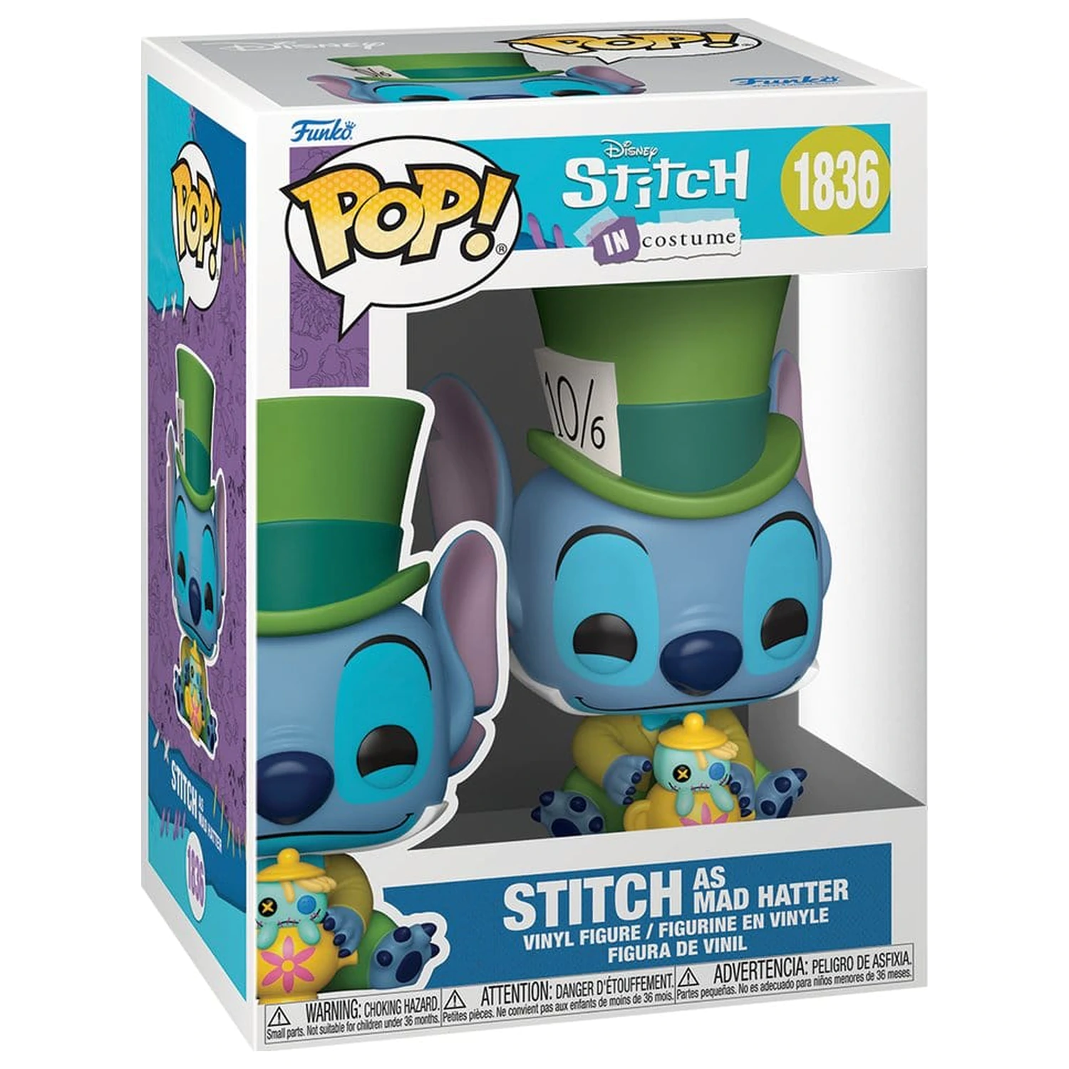 Lilo & Stitch Funko POP! Disney vinylová figúrka Stitch as Mad Hatter 9 cm produktová fotografia