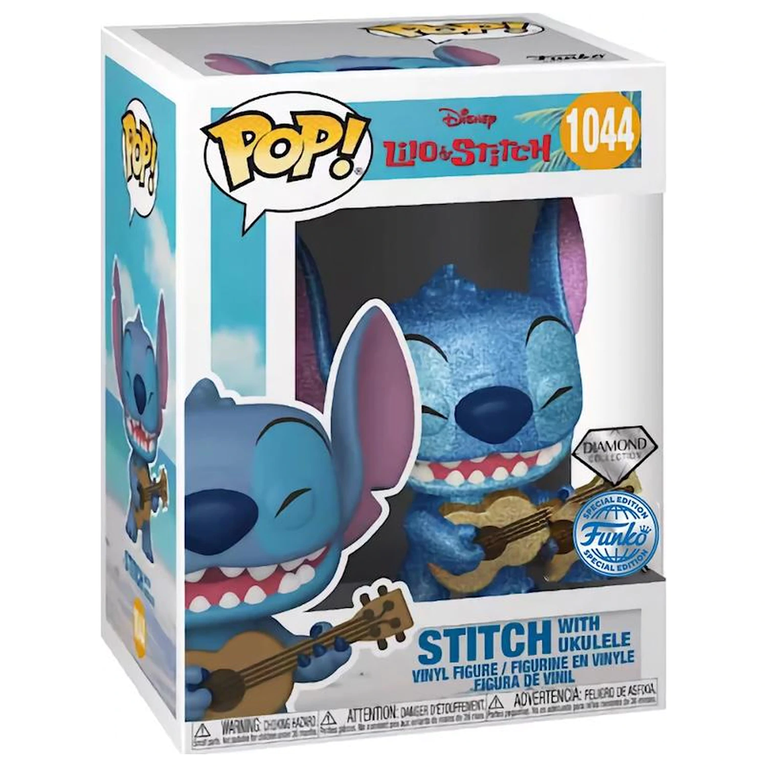 Lilo & Stitch Funko Pop Stitch s ukulele (Diamond) produktová fotografia