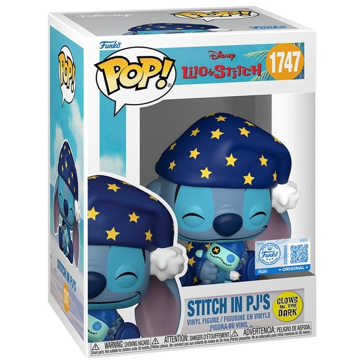 Lilo & Stitch Funko POP! Vinylová figúrka Stitch Starry PJs (GW) 9 cm produktová fotografia