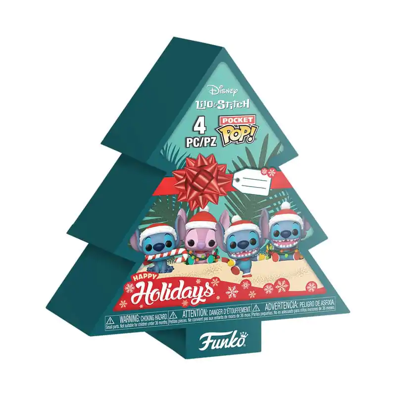 Lilo&Stitch Holiday 2025 Pocket Funko POP! Vinyl Figúrka 4-Pack Tree Holiday Box 4 cm produktová fotografia