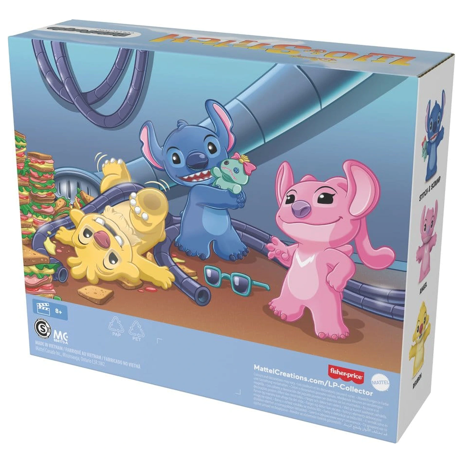 Lilo & Stitch Little People Collector mini figúrka 3-balenie Stitch & The Cousins 7 cm produktová fotografia