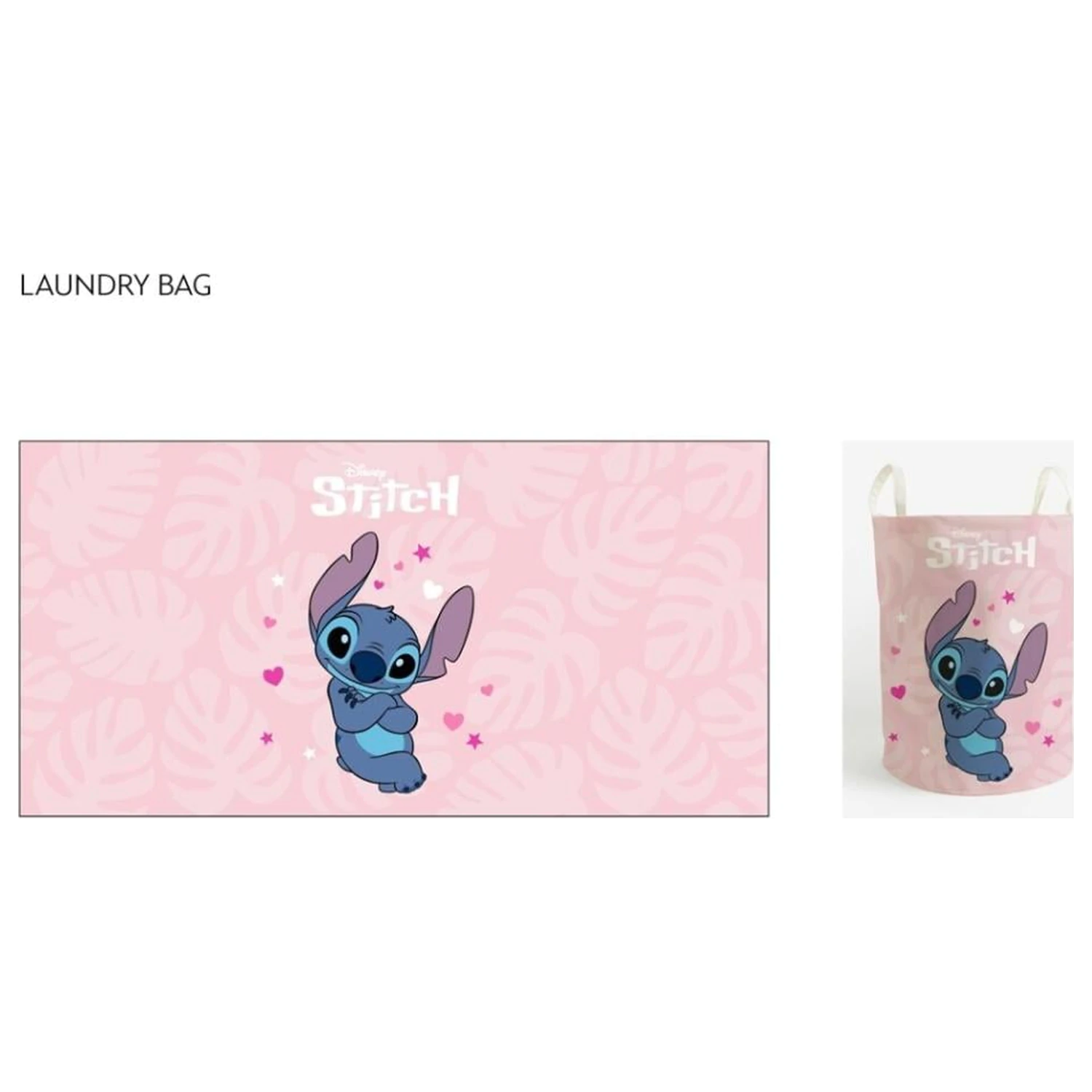 Lilo & Stitch Stitch "Heart" taška na bielizeň 50x32cm produktová fotografia