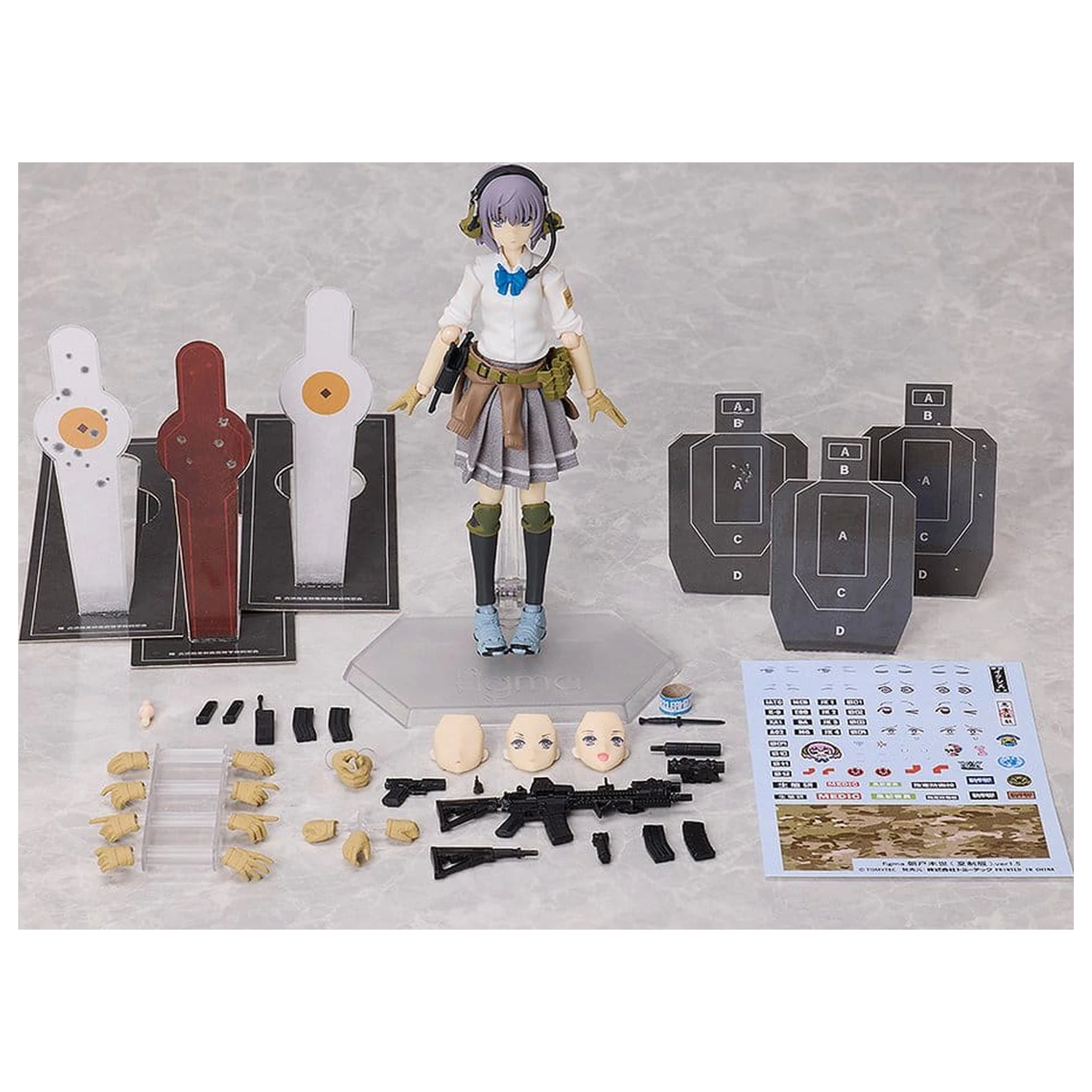 Little Armory figma akčná figúrka Miyo Asato: verzia letnej uniformy 1.5 13 cm produktová fotografia
