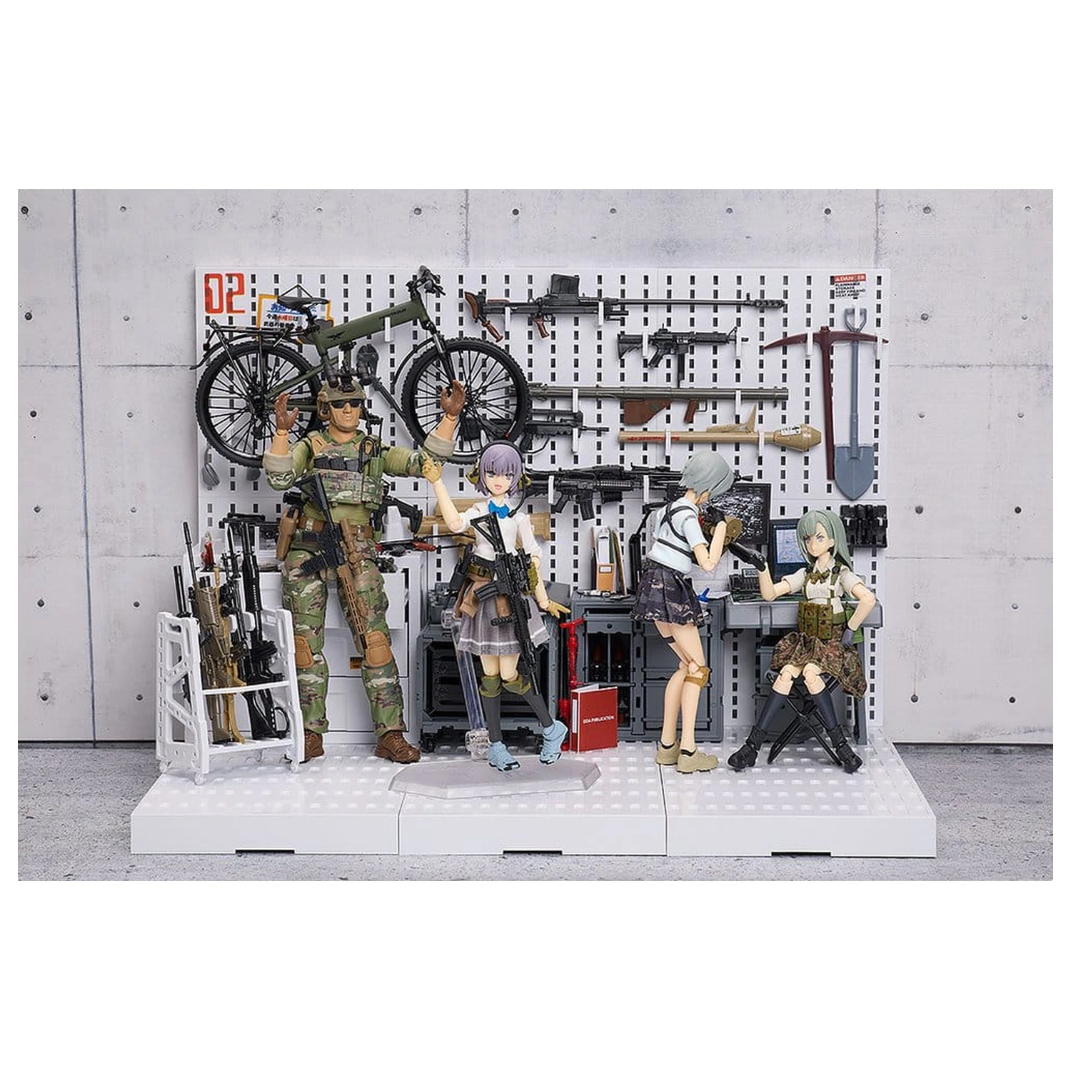 Little Armory figma akčná figúrka Miyo Asato: verzia letnej uniformy 1.5 13 cm produktová fotografia