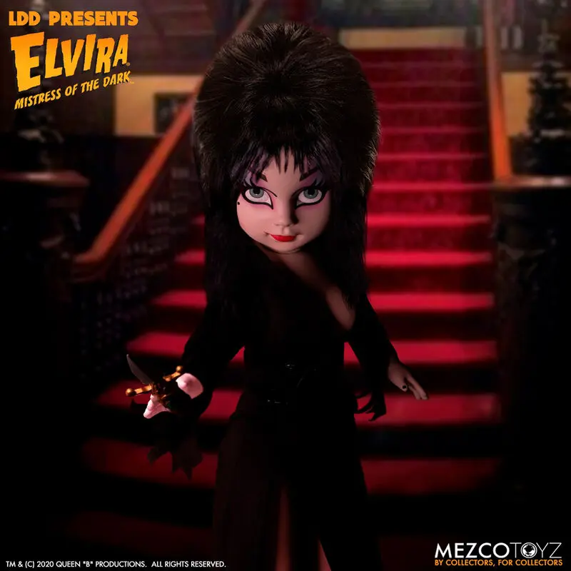 Elvira Mistress of the Dark Living Dead Dolls bábika Elvira 25 cm produktová fotografia