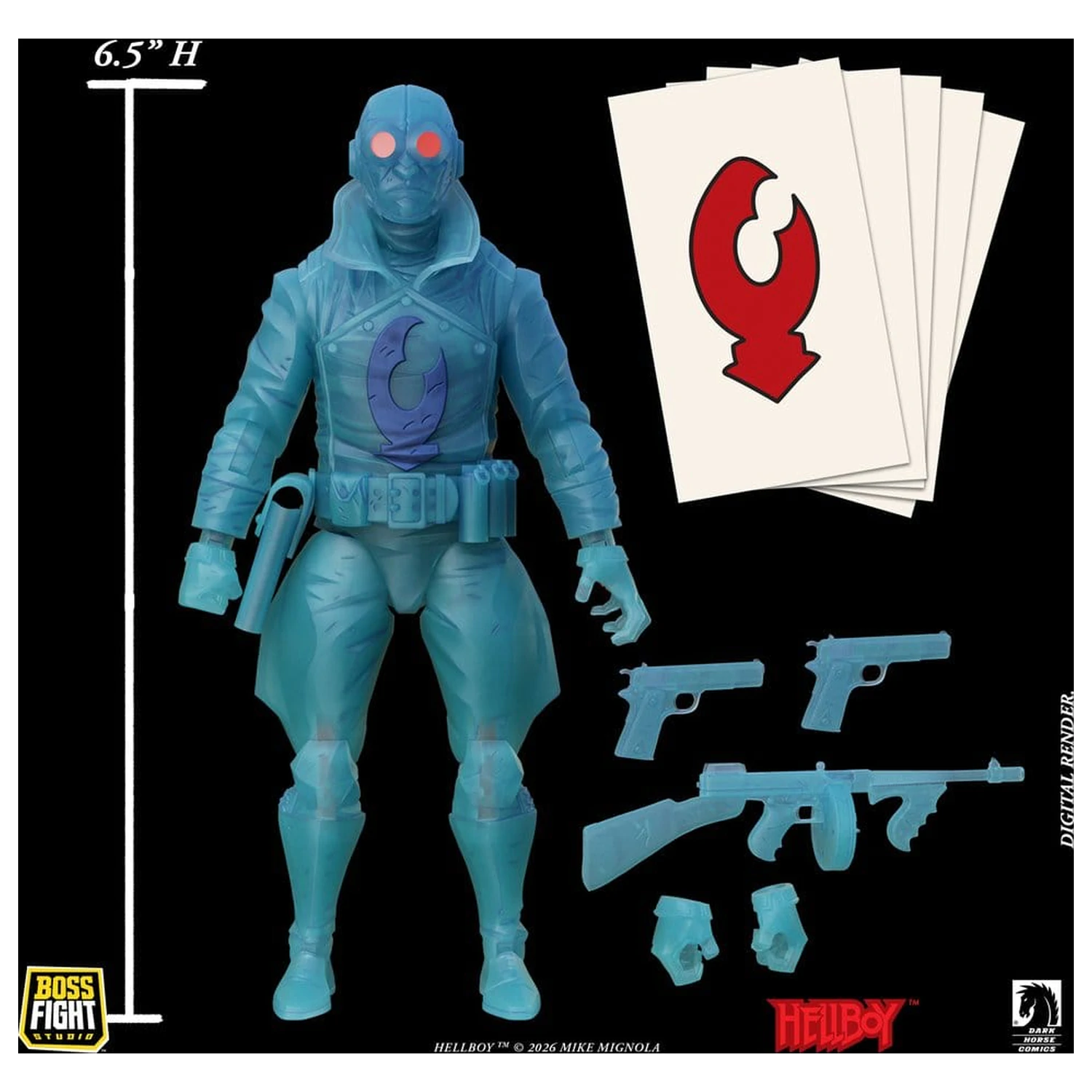 Lobster Johnson 1/12 Akčná Figúrka The Ghost of Lobster Johnson (Limitovaná Edícia) 17 cm produktová fotografia