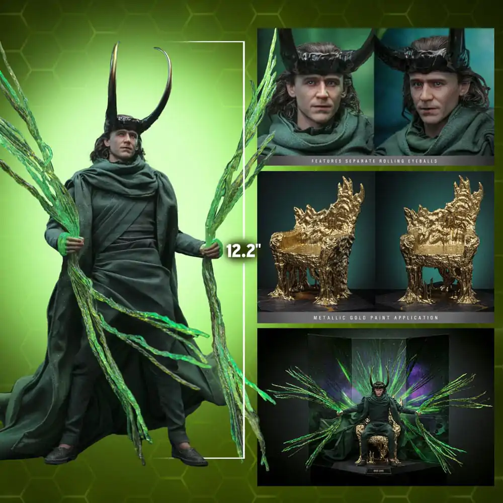 Loki DX akčná figúrka 1/6 God Loki Artisan Edition Hot Toys Exclusive 31 cm produktová fotografia