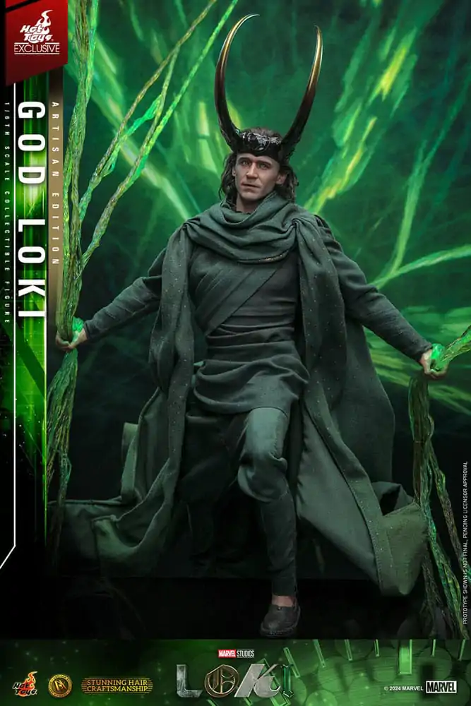 Loki DX akčná figúrka 1/6 God Loki Artisan Edition Hot Toys Exclusive 31 cm produktová fotografia