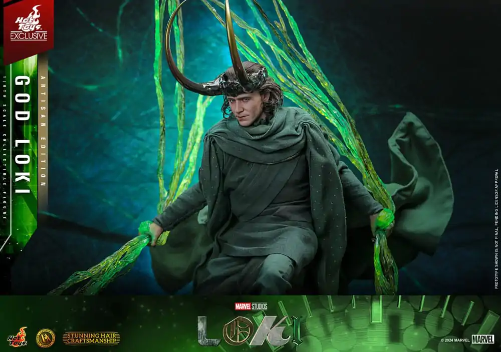 Loki DX akčná figúrka 1/6 God Loki Artisan Edition Hot Toys Exclusive 31 cm produktová fotografia