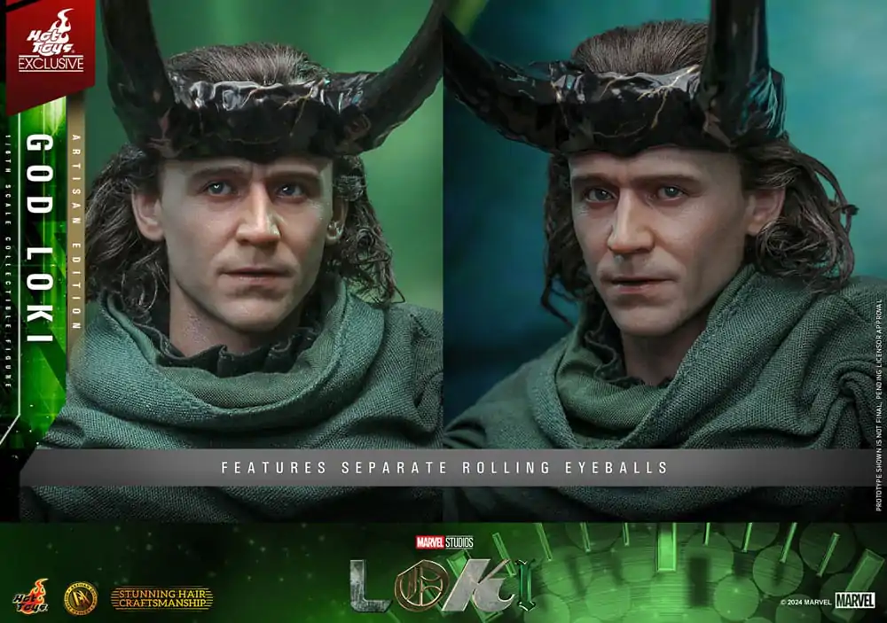 Loki DX akčná figúrka 1/6 God Loki Artisan Edition Hot Toys Exclusive 31 cm produktová fotografia