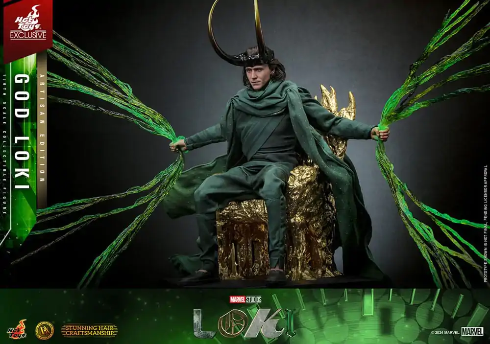 Loki DX akčná figúrka 1/6 God Loki Artisan Edition Hot Toys Exclusive 31 cm produktová fotografia