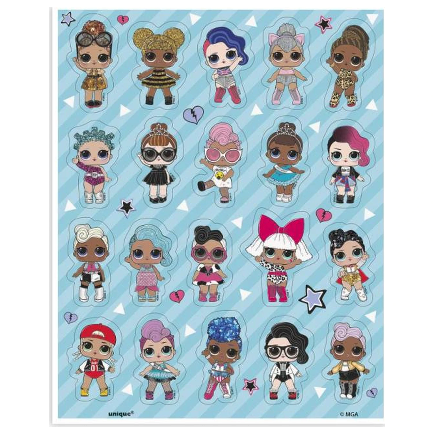 LOL Surprise Friends súprava nálepiek, 4 listy produktová fotografia