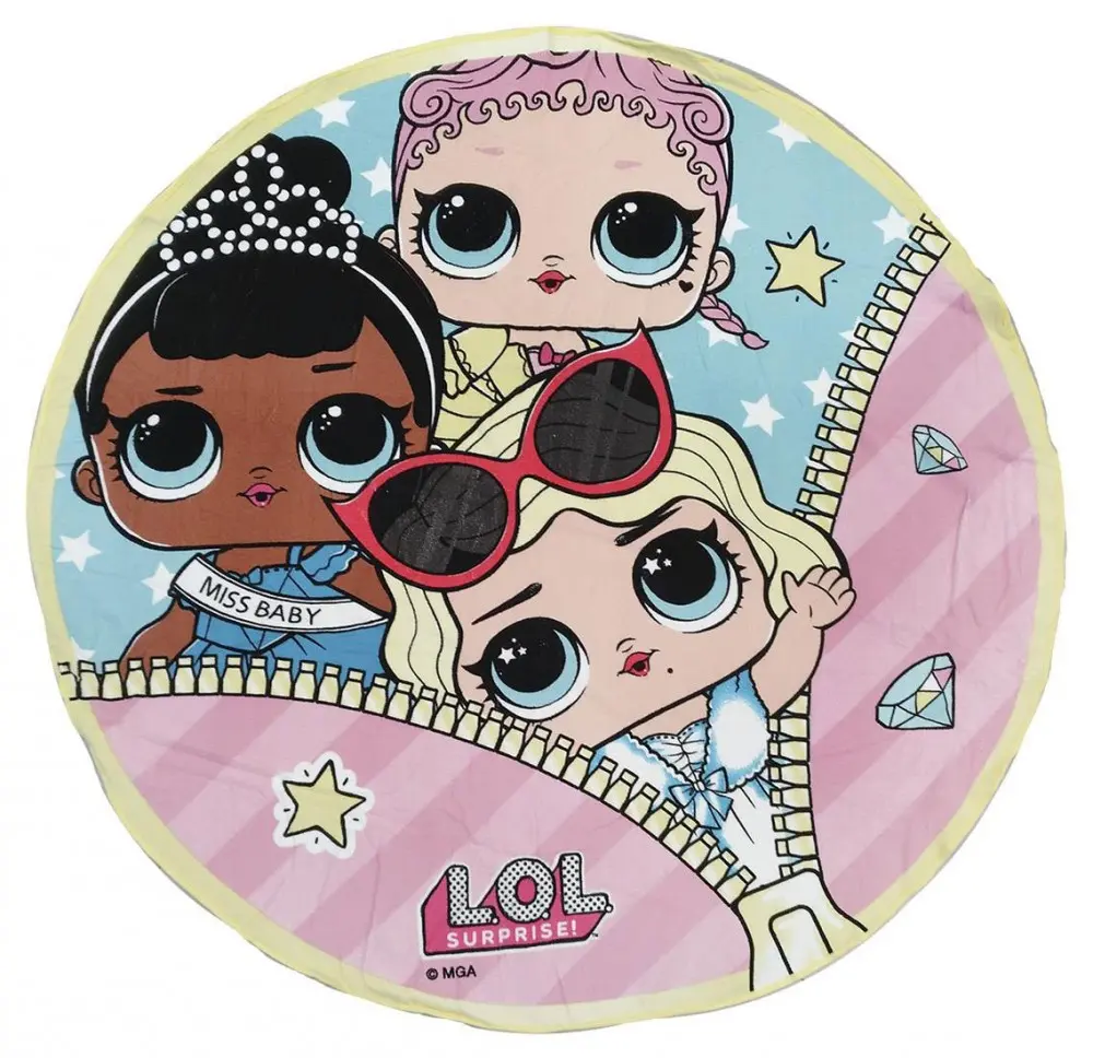 LOL Surprise Glam okrúhly mikrovláknový uterák produktová fotografia