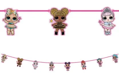 LOL Surprise Glitterati papierová girlanda produktová fotografia