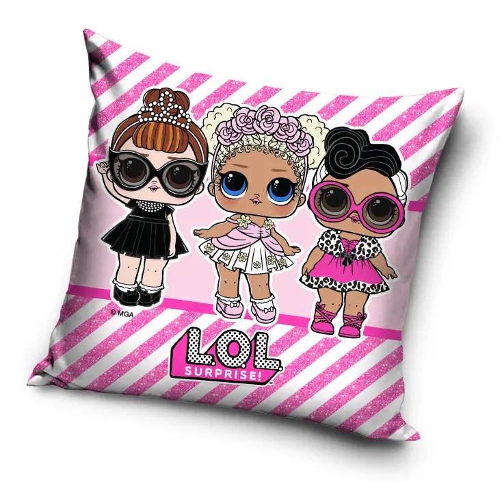 LOL Surprise vankúš, dekoratívny vankúš 40x40 cm produktová fotografia