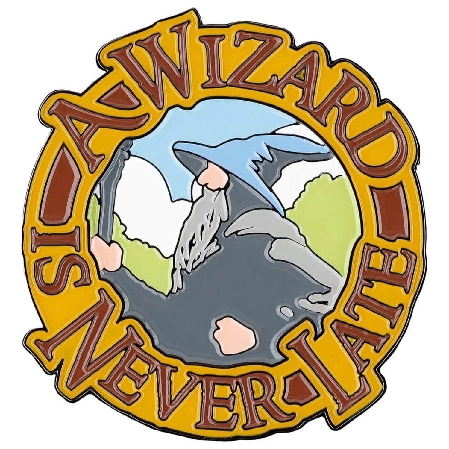 Lord of the Rings Magnet A Wizard Is Never Late (Smalt) 7 cm produktová fotografia