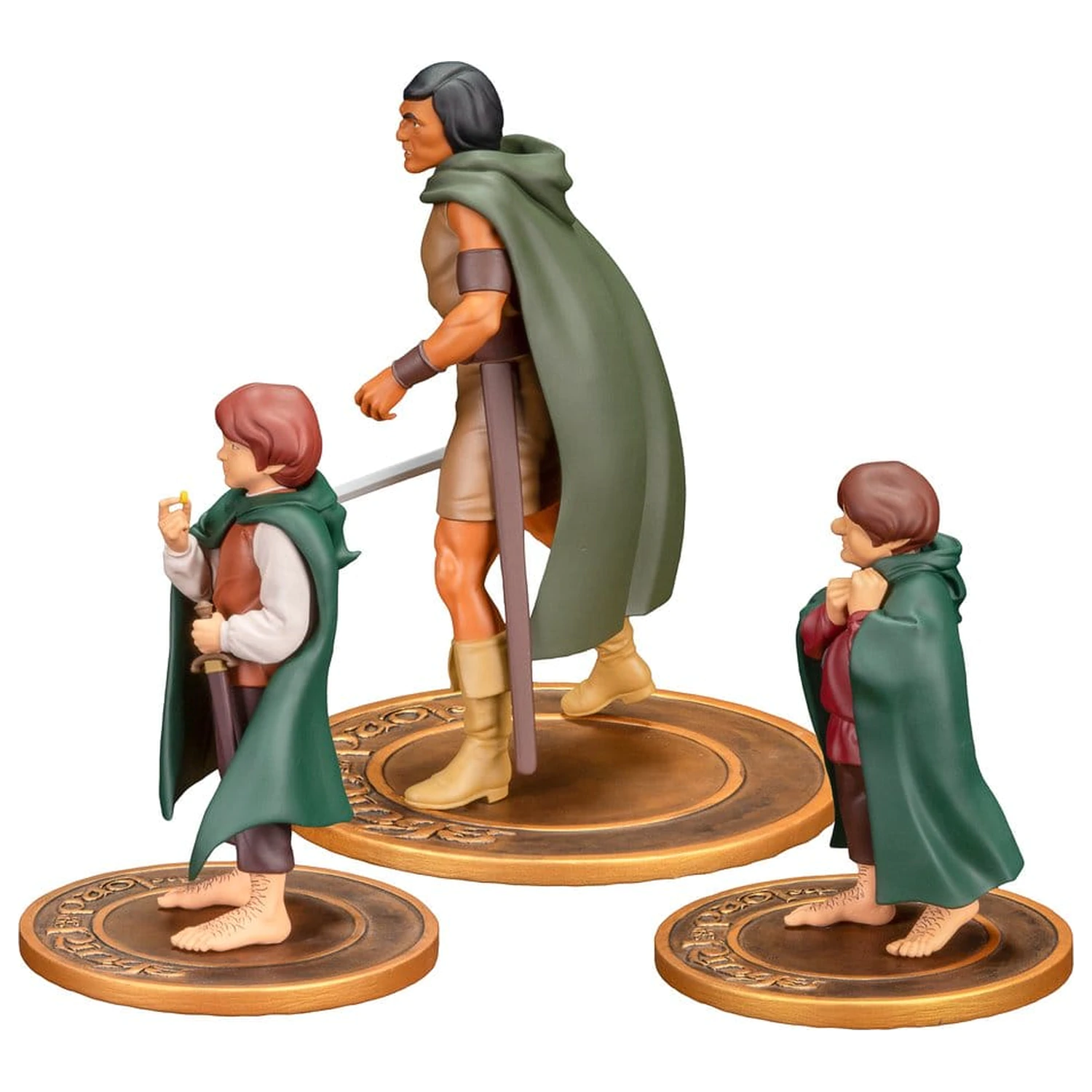 Lord of the Rings Animated Film PVC figúrky 3-balenie Frodo, Aragorn a Samwise produktová fotografia