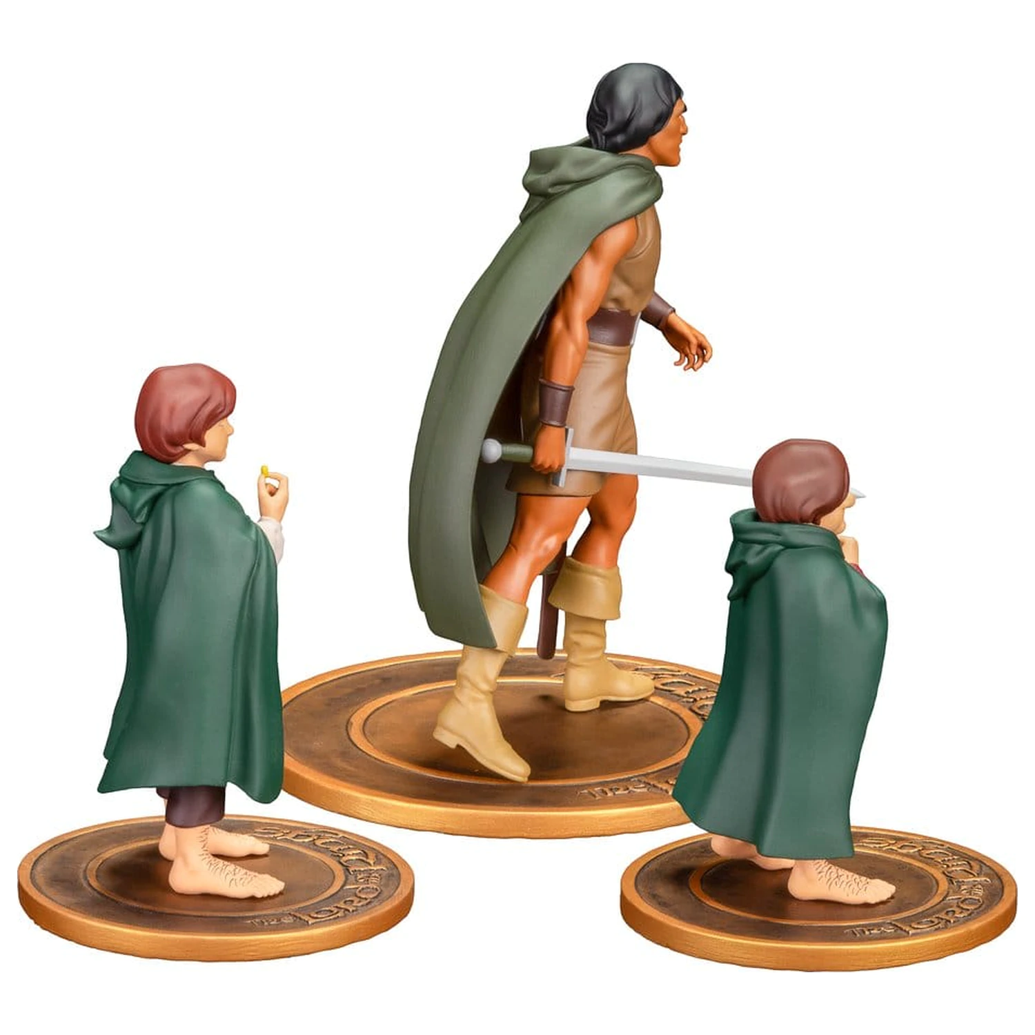 Lord of the Rings Animated Film PVC figúrky 3-balenie Frodo, Aragorn a Samwise produktová fotografia