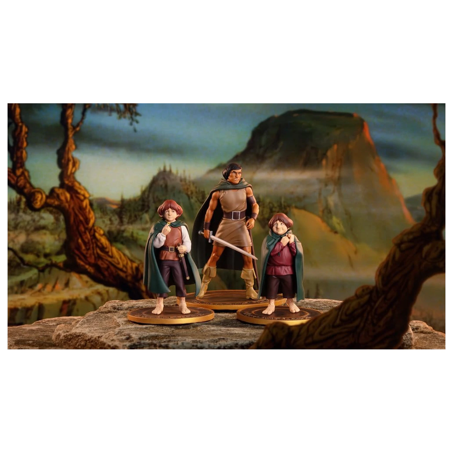 Lord of the Rings Animated Film PVC figúrky 3-balenie Frodo, Aragorn a Samwise produktová fotografia